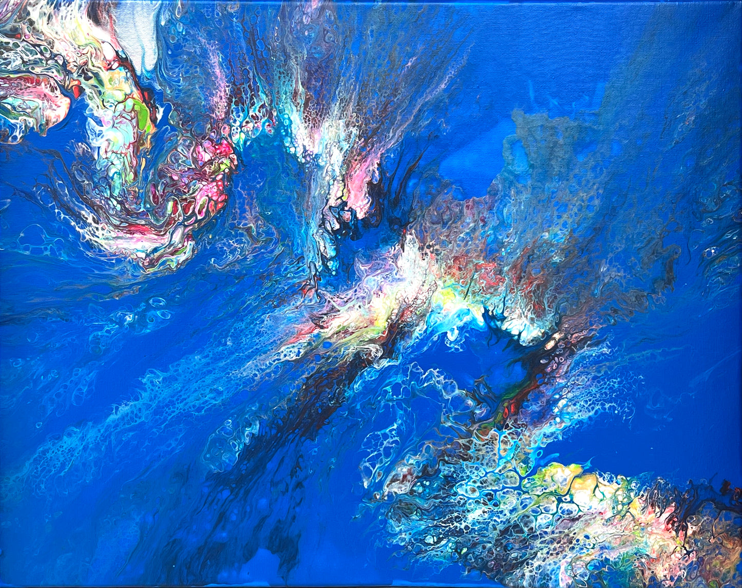 Dipinto "Connessione cosmica" Stefania Corini