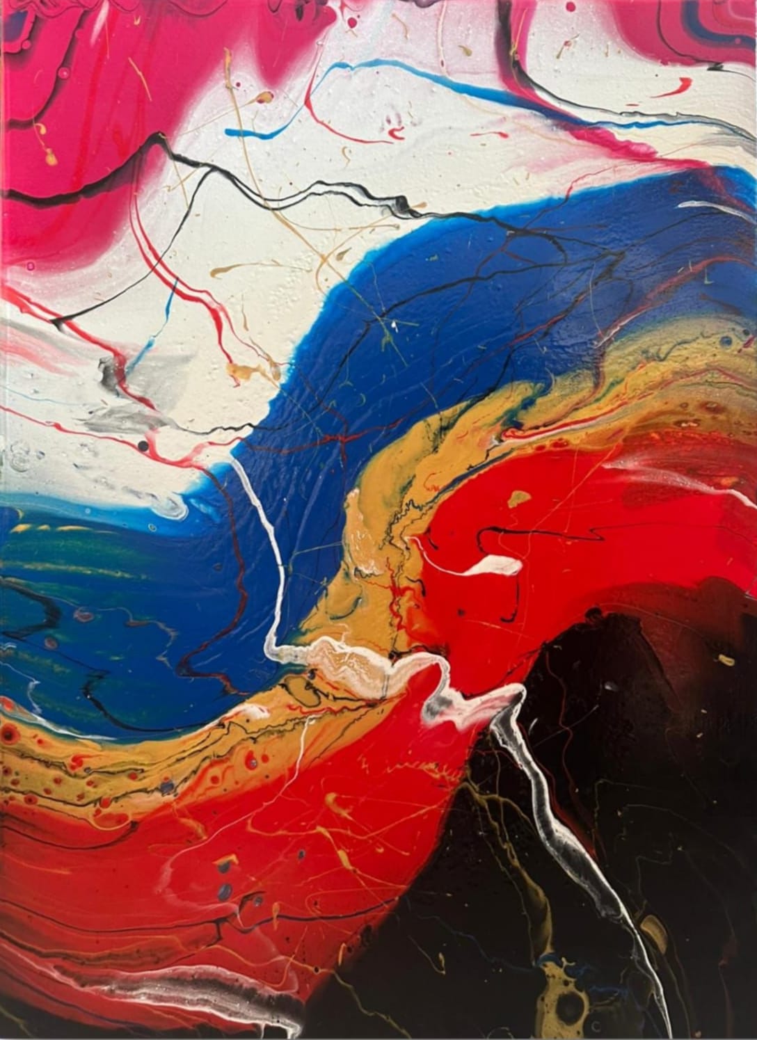 Dipinto "La danza degli elementi"  Stefania Spadavecchia