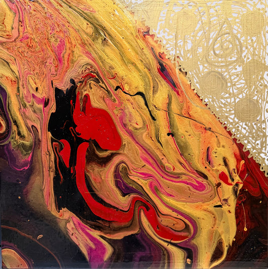 Dipinto "Fire" Stefania Spadavecchia