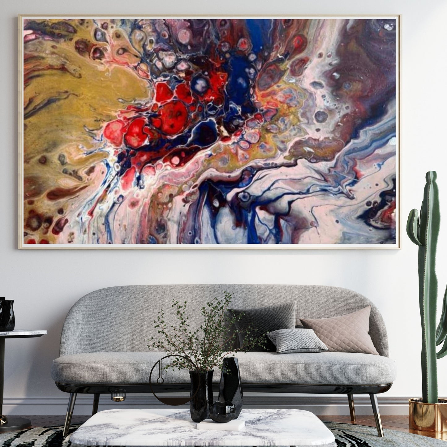 Dipinto "Flusso vitale"  Stefania Spadavecchia