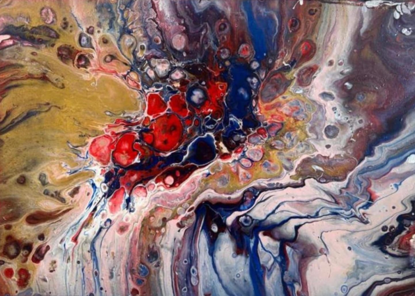 Dipinto "Flusso vitale"  Stefania Spadavecchia