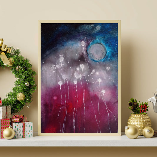 Dipinto "Sussurri alla luna" Ilenia Galiè