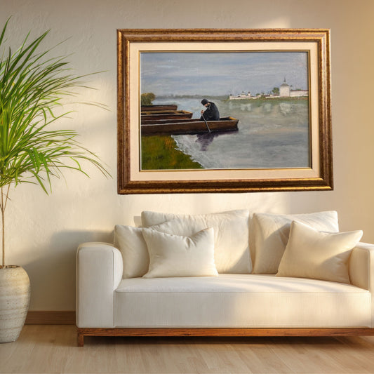 Dipinto "Preghiera" Nella Parigi