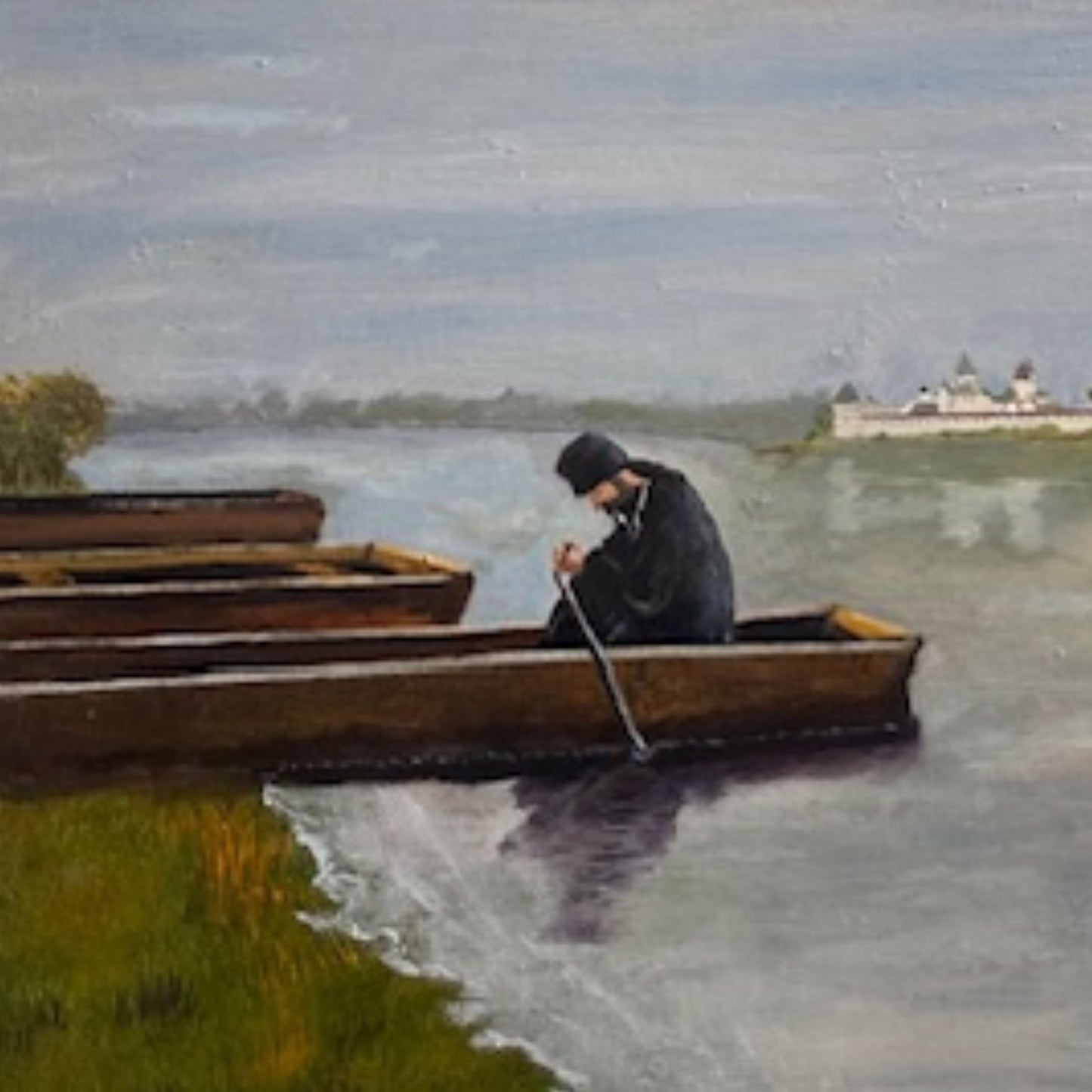 Dipinto "Preghiera" Nella Parigi