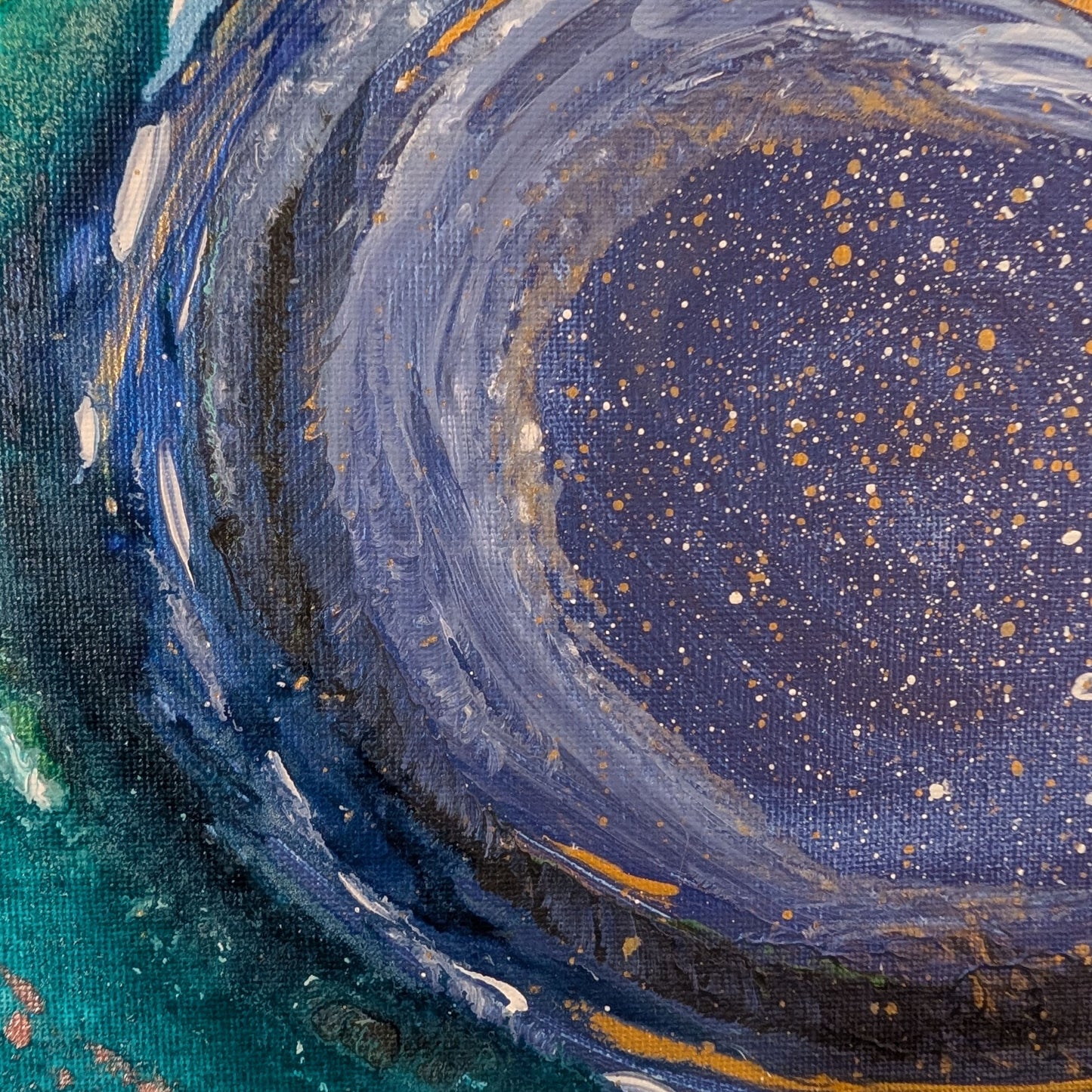 Dipinto "the hole" Ilenia Galiè