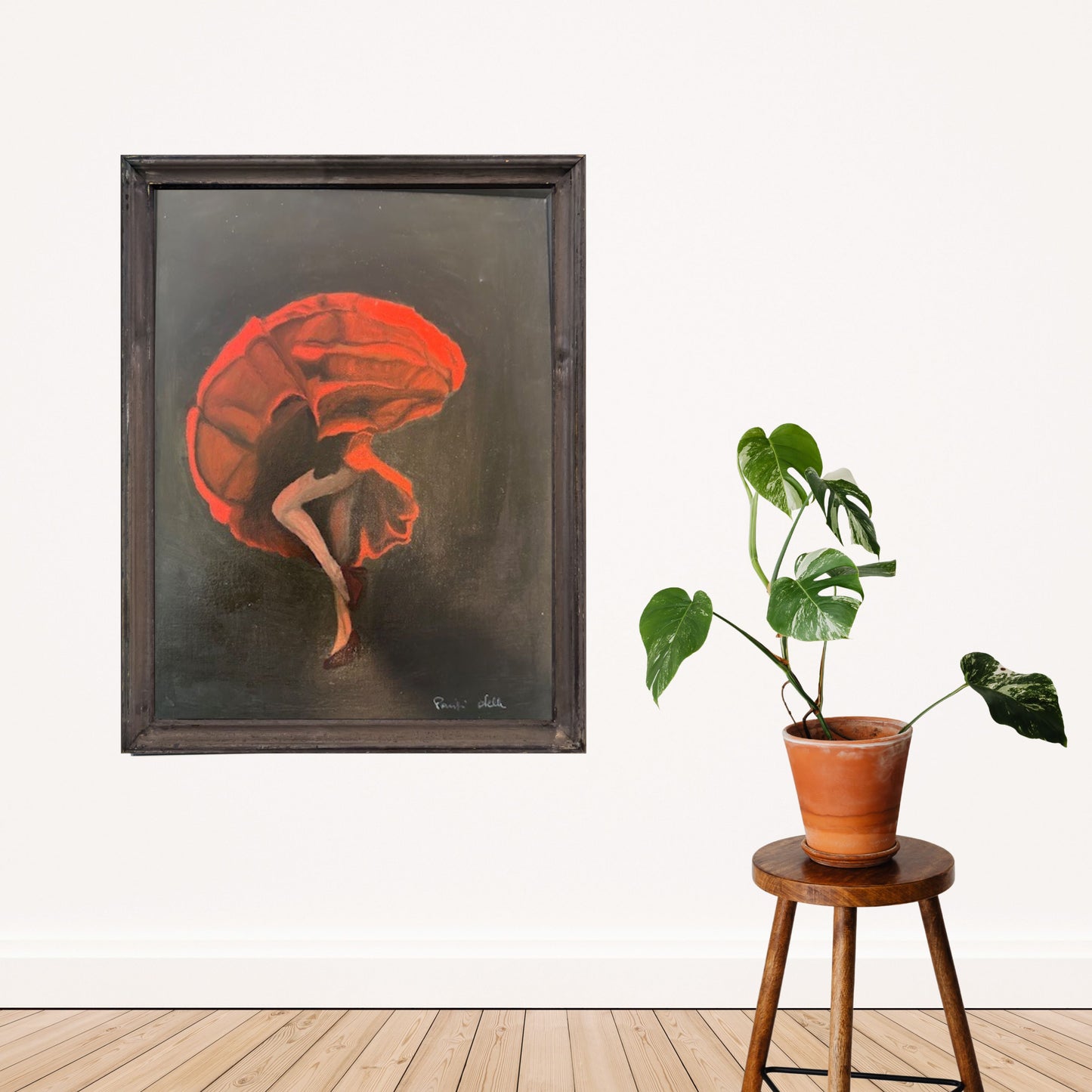 Dipinto "non sempre è un fiore" Nella Parigi