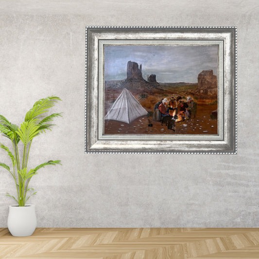 Dipinto "La sosta" Nella Parigi