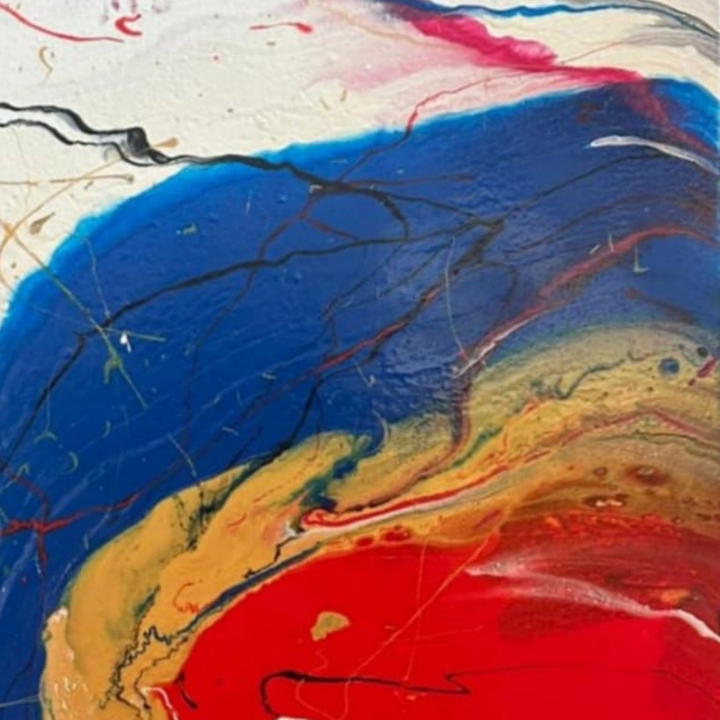 Dipinto "La danza degli elementi"  Stefania Spadavecchia