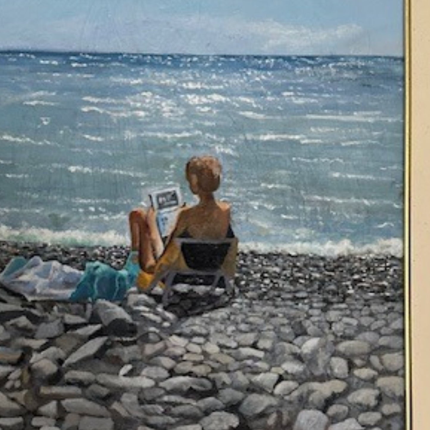 Dipinto "una giornata al mare" Nella Parigi