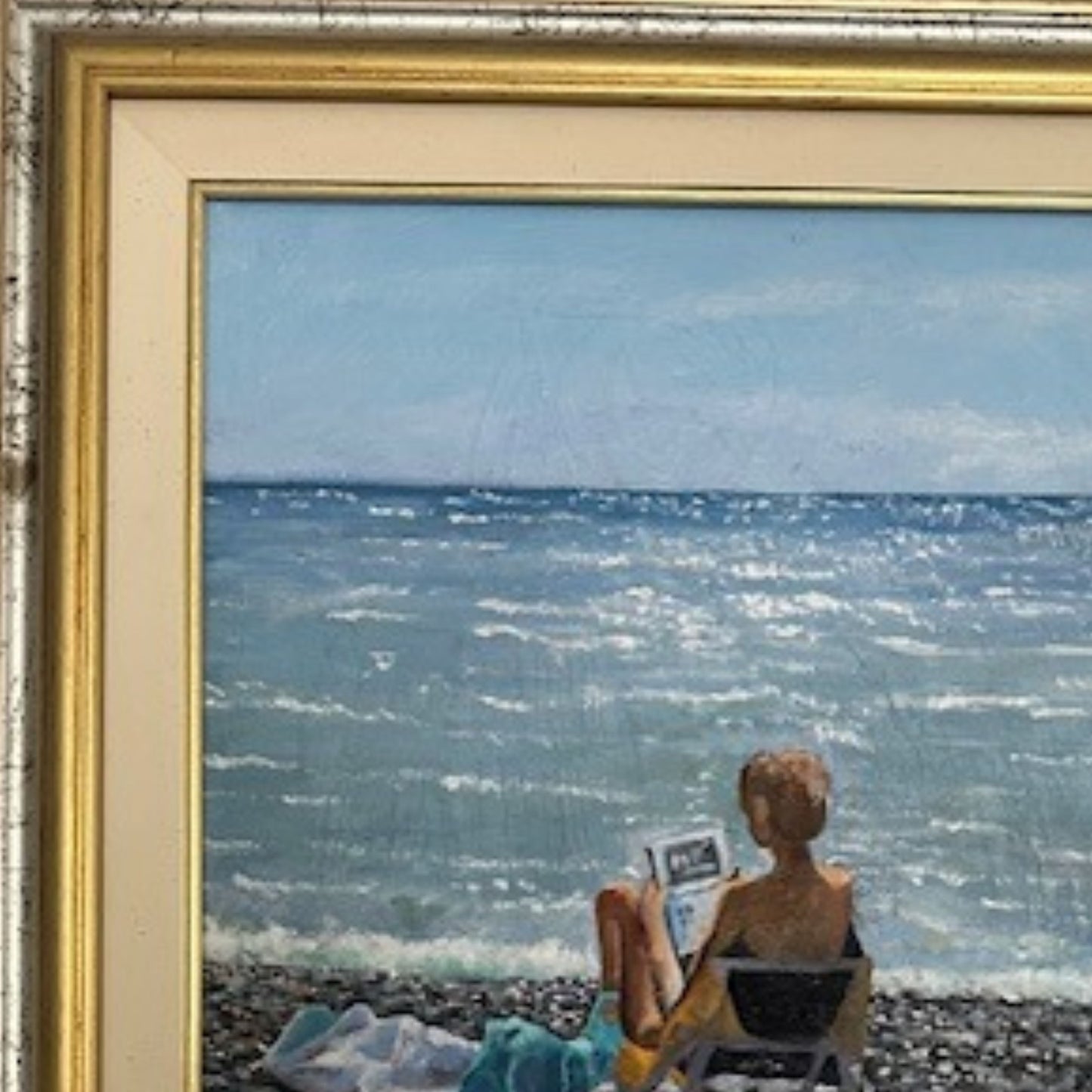 Dipinto "una giornata al mare" Nella Parigi