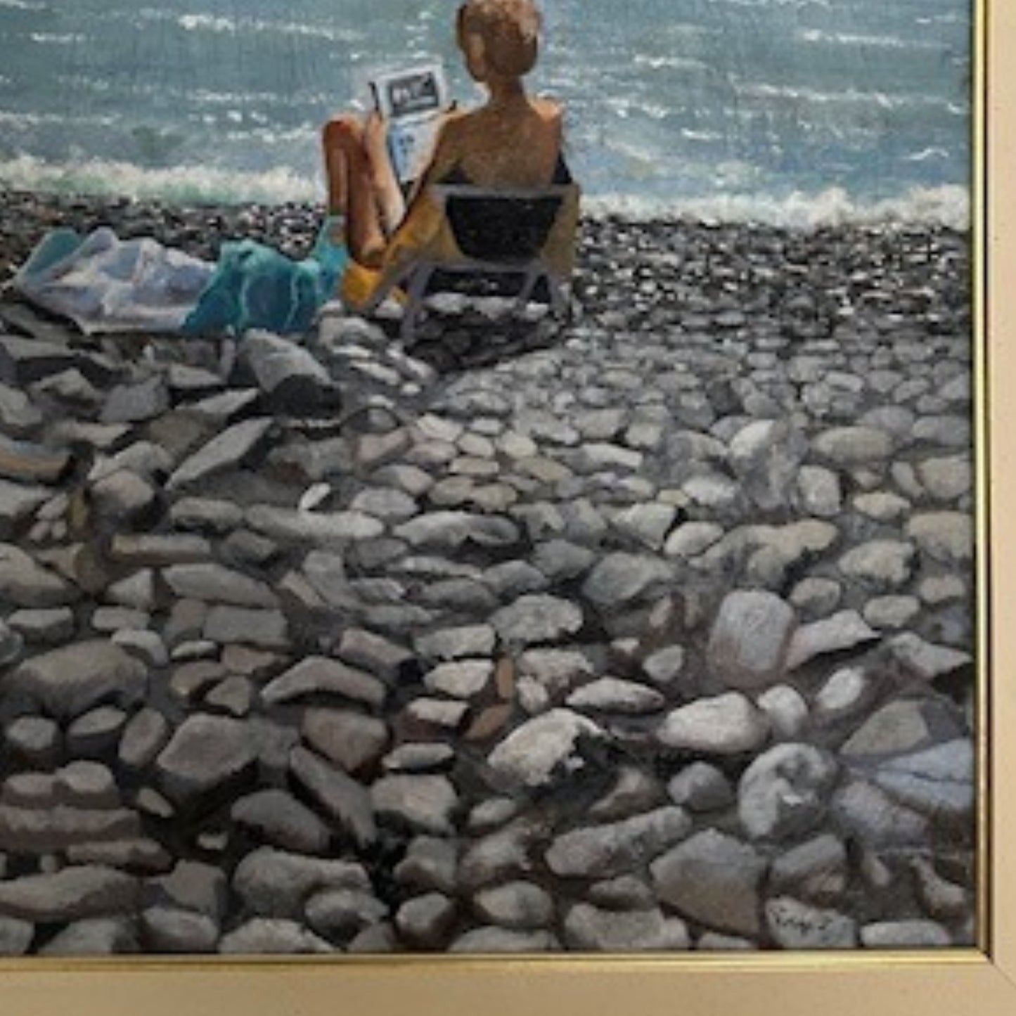 Dipinto "una giornata al mare" Nella Parigi