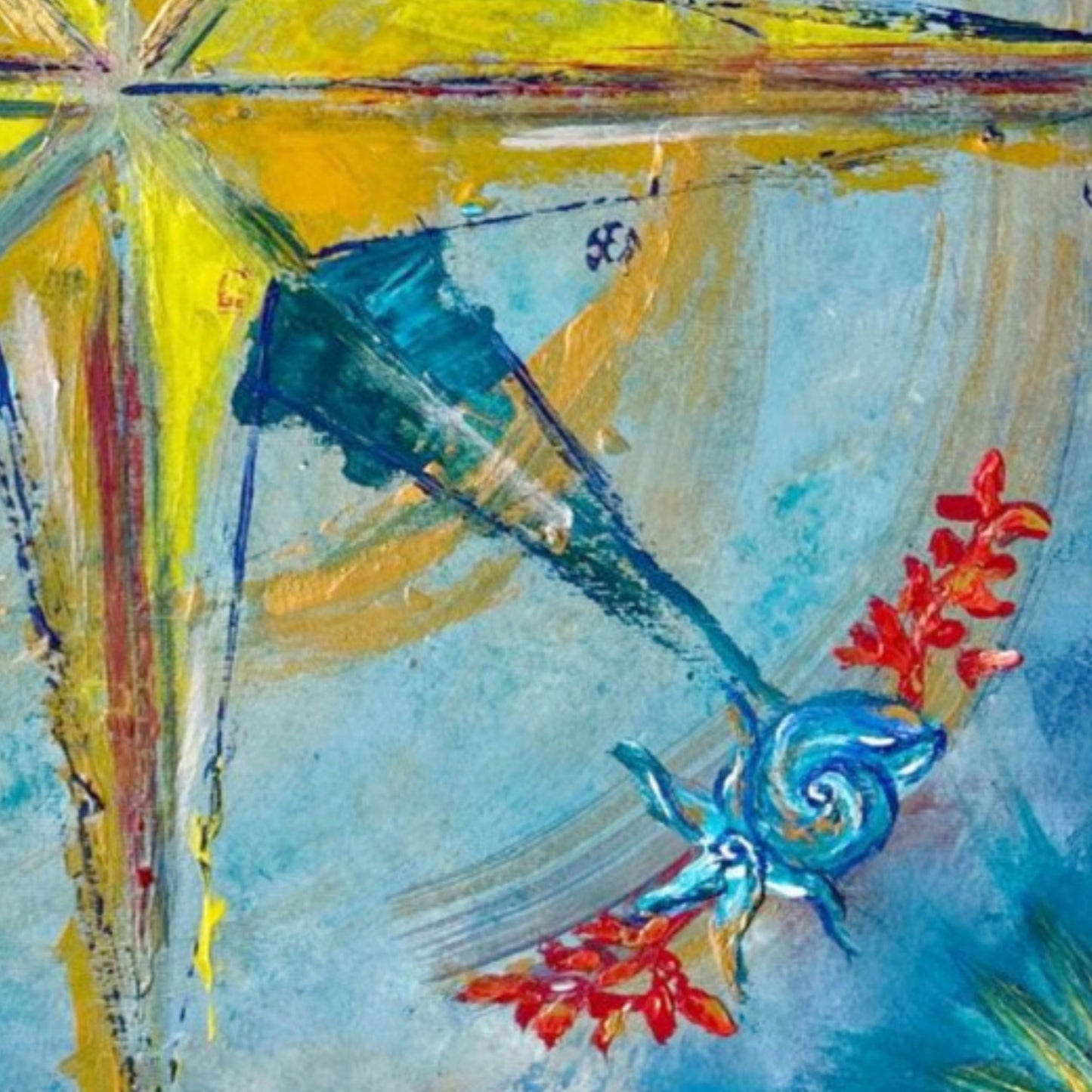 Dipinto "La rosa degli intenti" Domenica Burgio