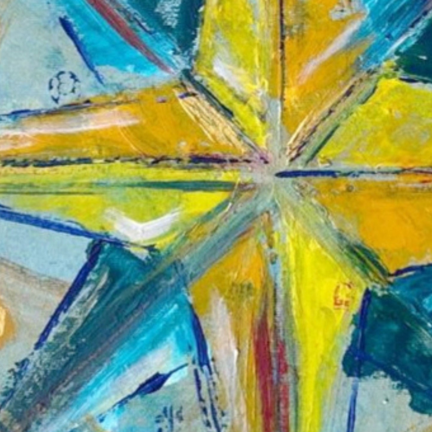 Dipinto "La rosa degli intenti" Domenica Burgio