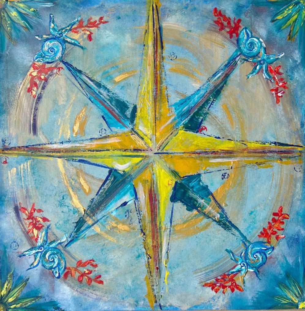 Dipinto "La rosa degli intenti" Domenica Burgio