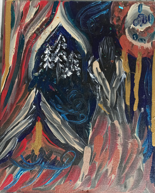 Dipinto "La strega" Francesca Catania