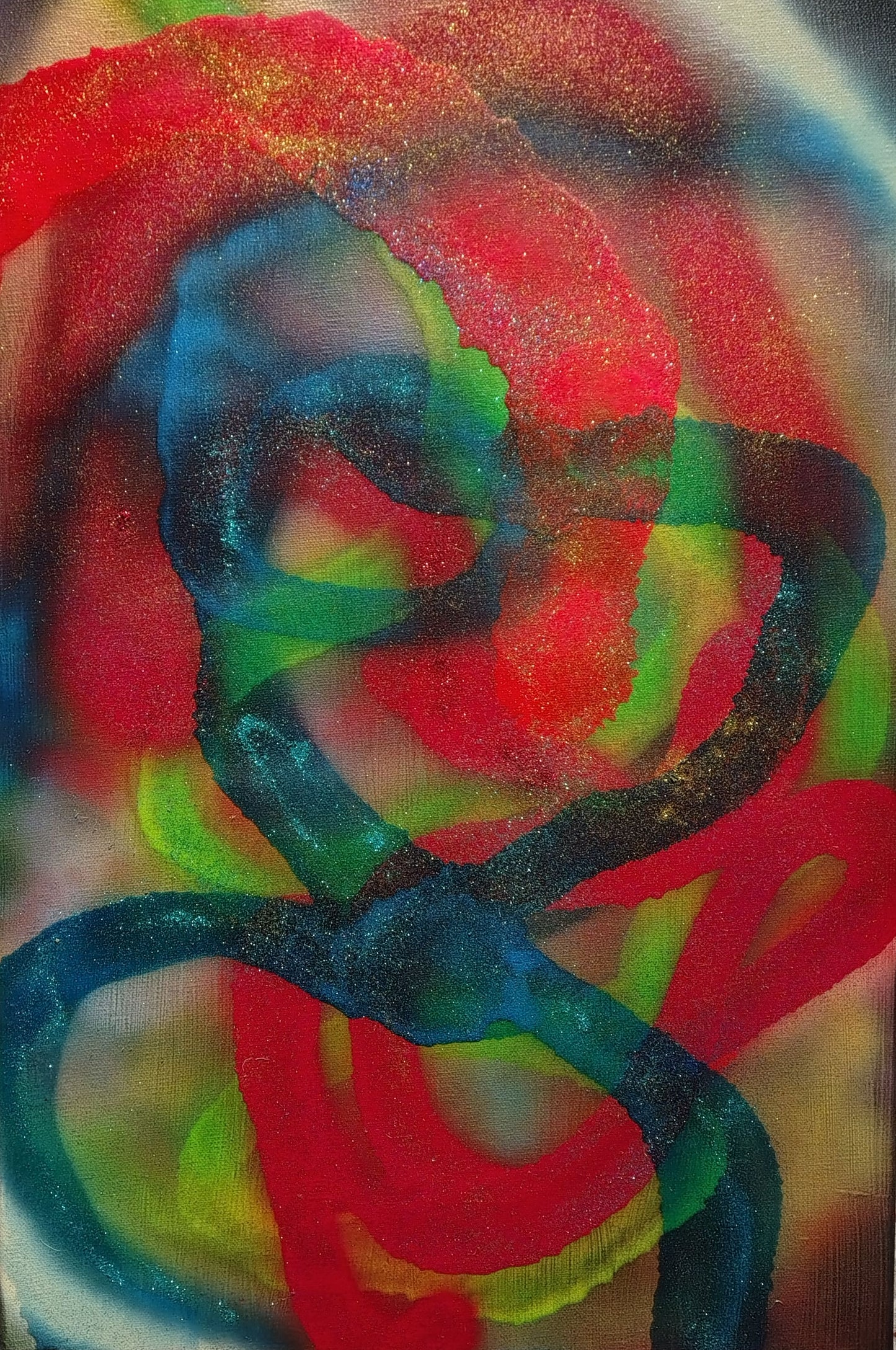 Dipinto "Il Giullare cosmico" Raffaella Stefanovic