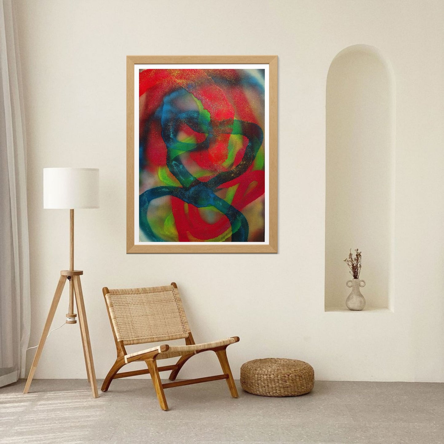 Dipinto "Il Giullare cosmico" Raffaella Stefanovic