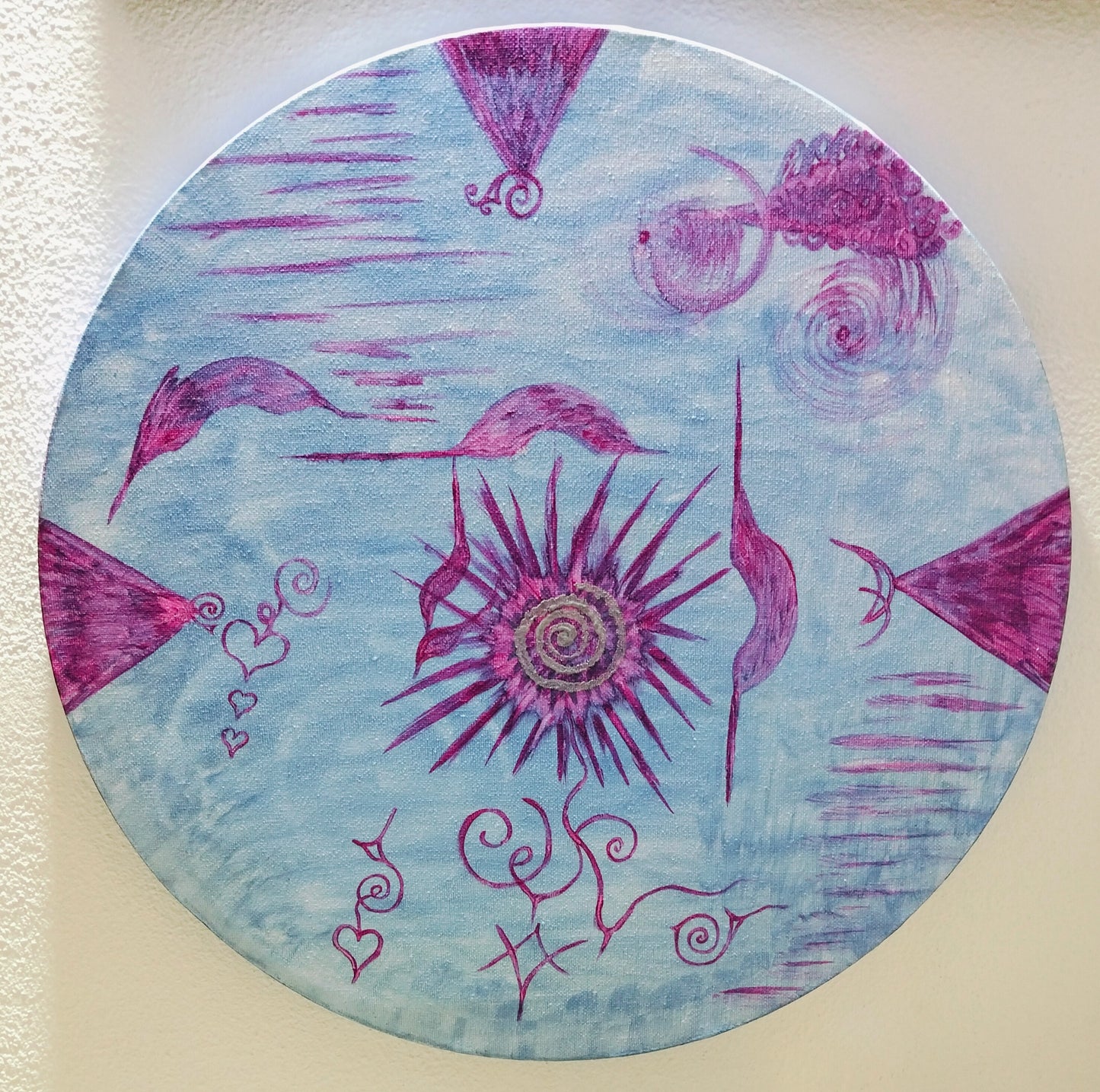 Dipinto "Portale della Pace" Rosa Tramonti