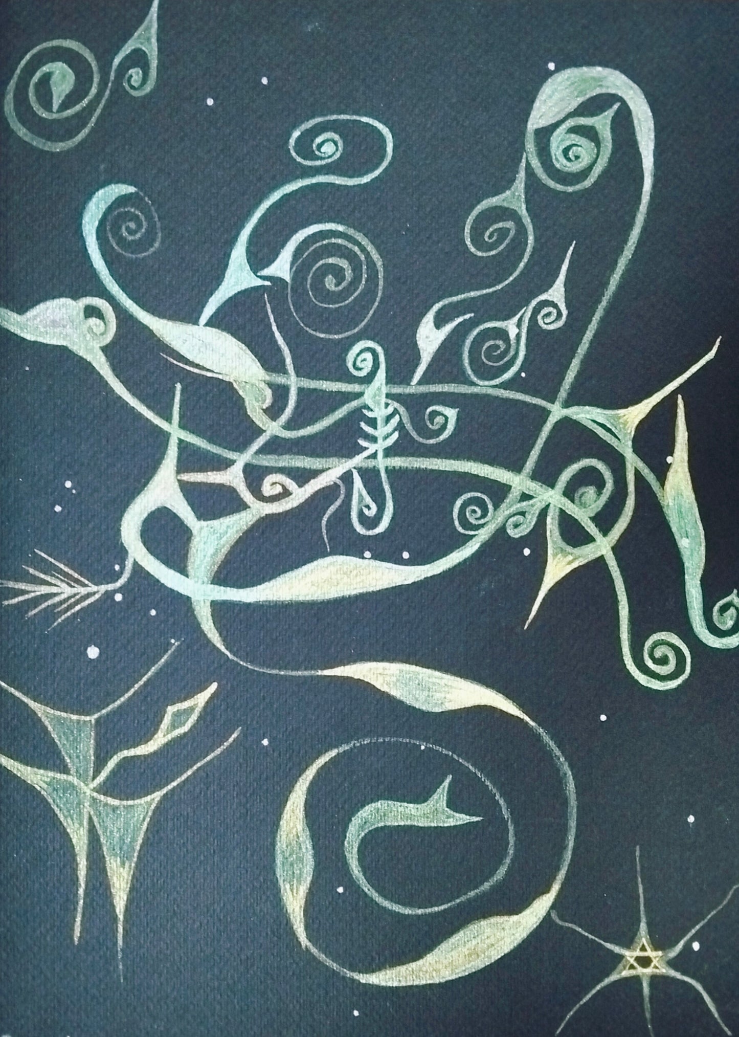 Dipinto "Tuaren" Rosa Tramonti