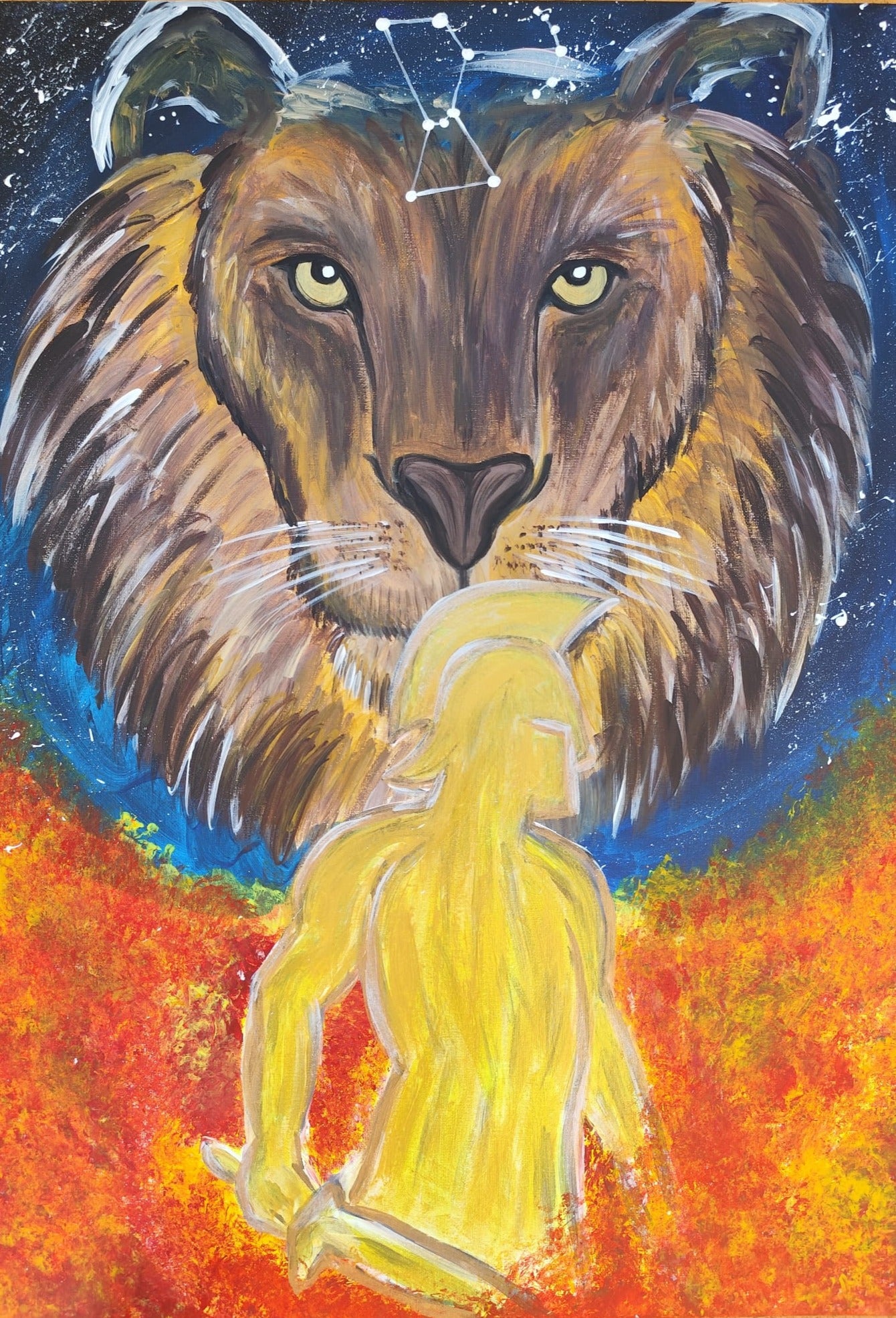 Dipinto "Il Ruggito del Destino" Selene Pezzali