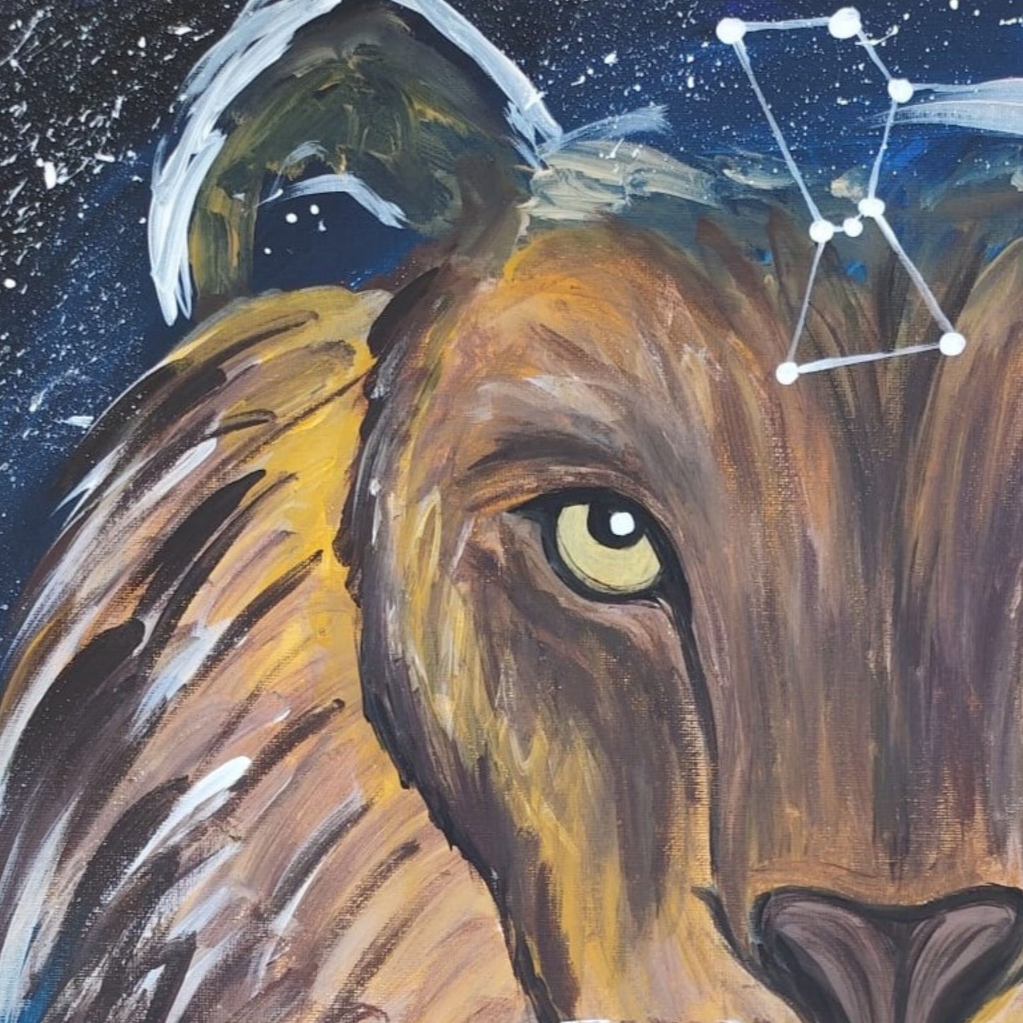 Dipinto "Il Ruggito del Destino" Selene Pezzali