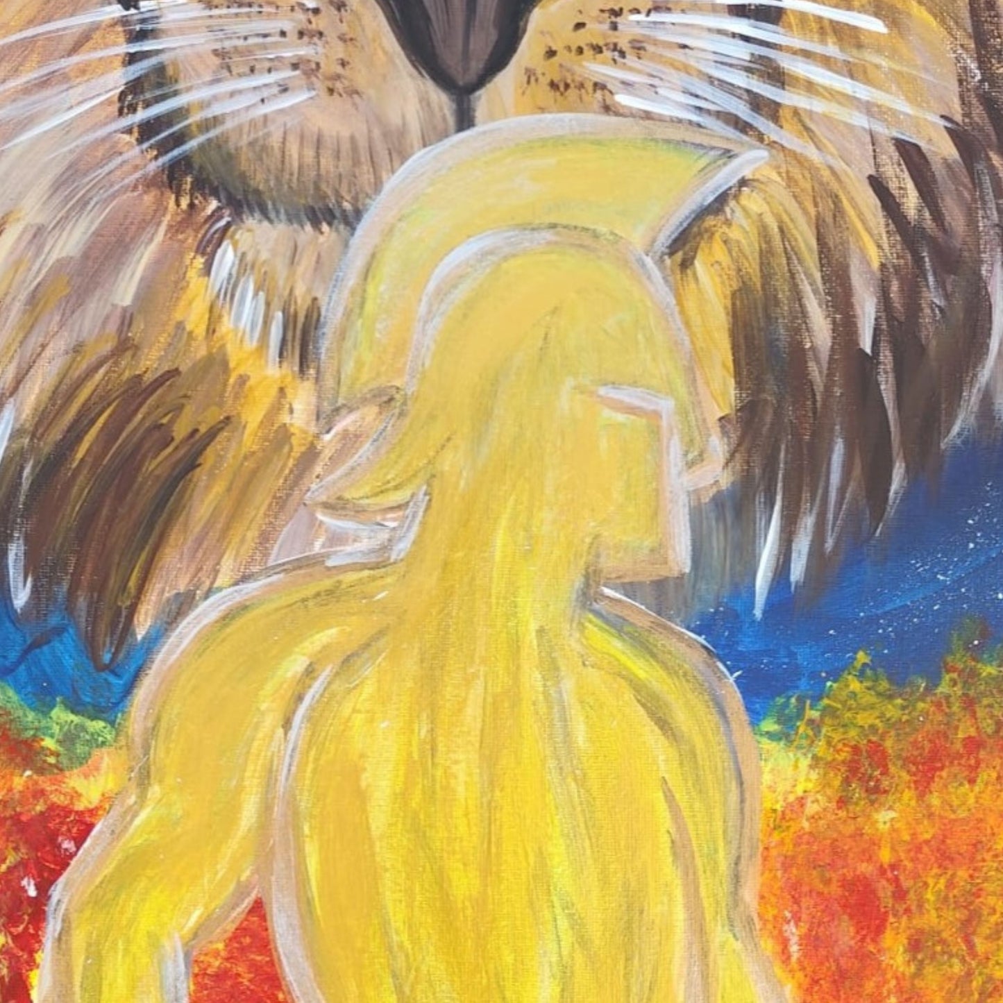 Dipinto "Il Ruggito del Destino" Selene Pezzali